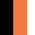 Black/Deep Orange/White